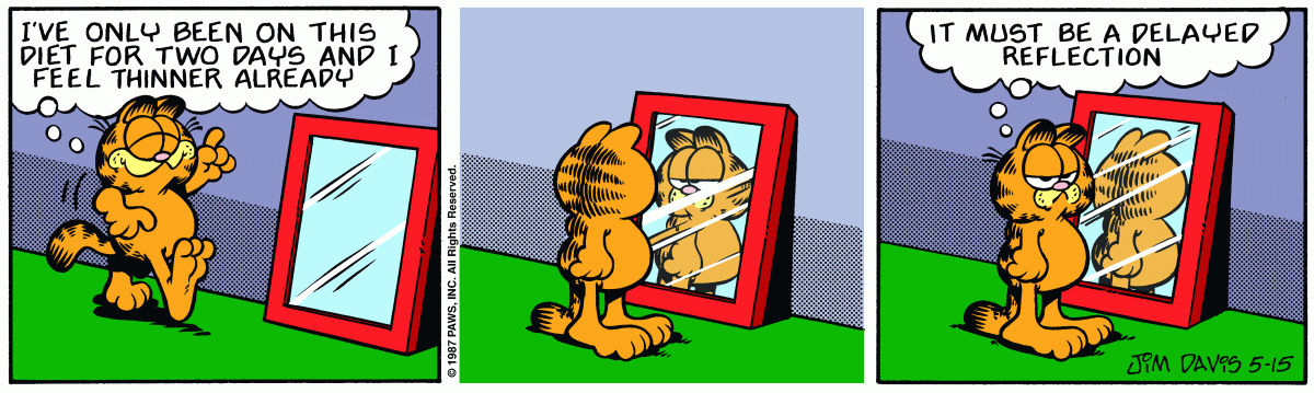 Garfield comic strip for Friday, May 15, 1987