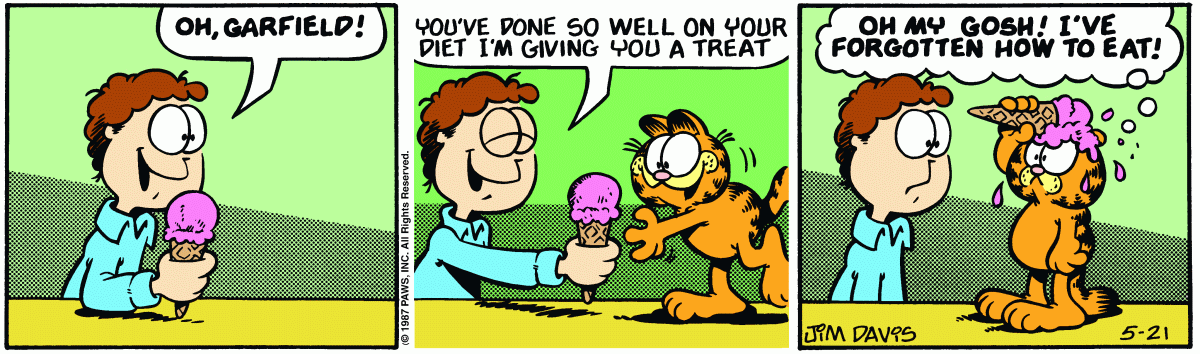 Garfield, May 21, 1987
