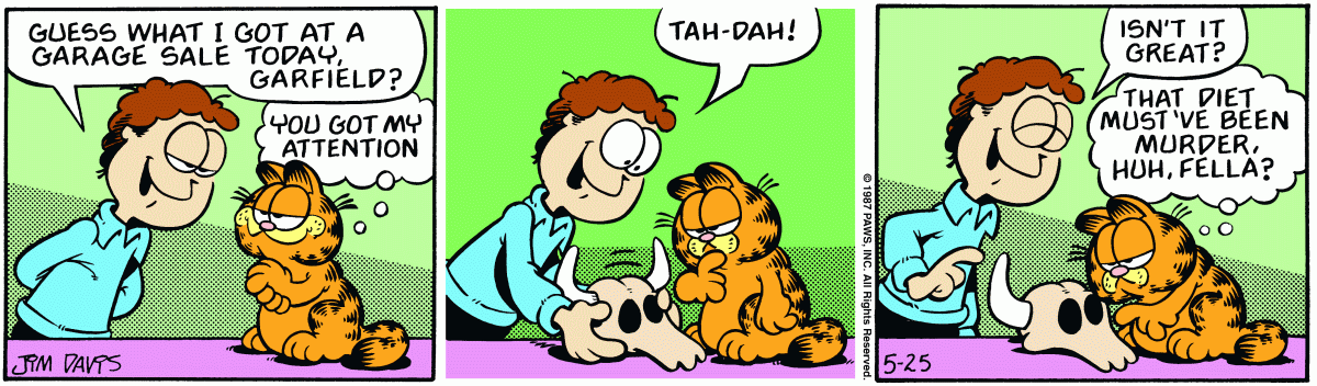 Garfield, May 25, 1987