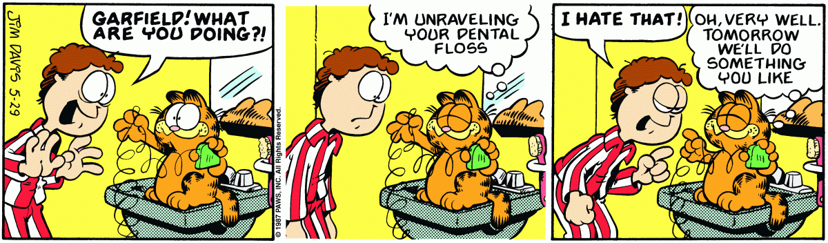 Garfield, May 29, 1987