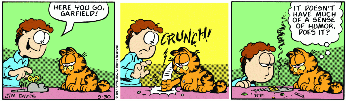 Garfield, May 30, 1987