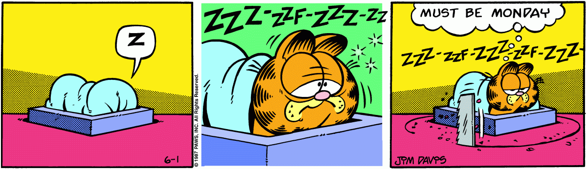 Garfield, June 1, 1987