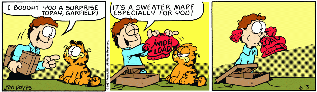 Garfield, June 3, 1987