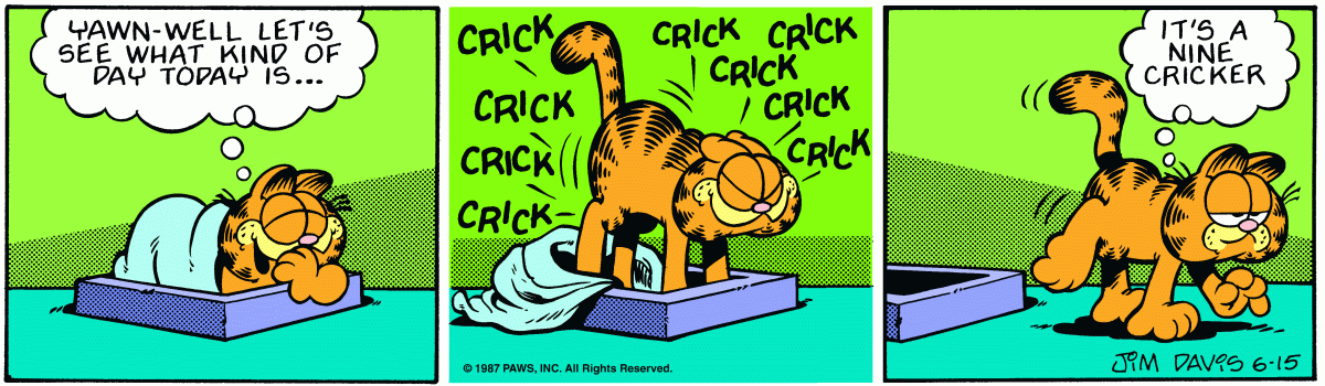 Garfield, June 15, 1987