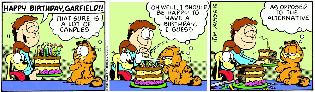 Garfield, June 19, 1987