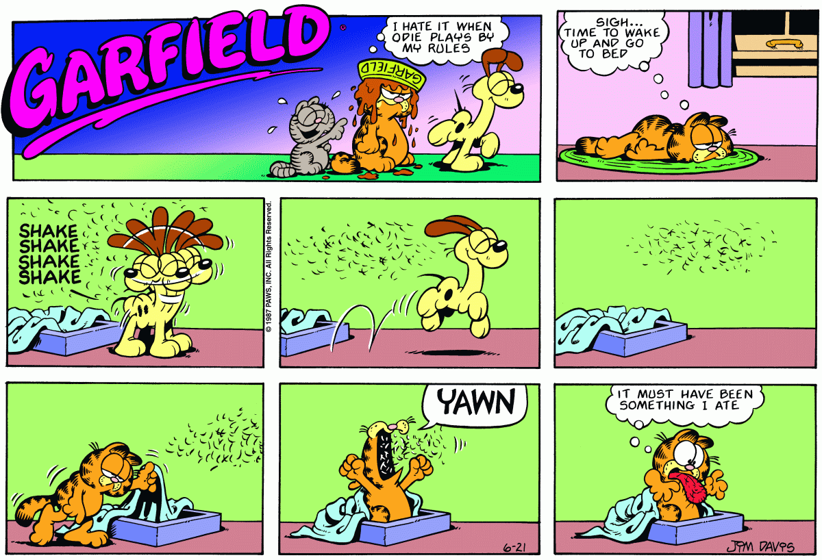 Garfield, June 21, 1987