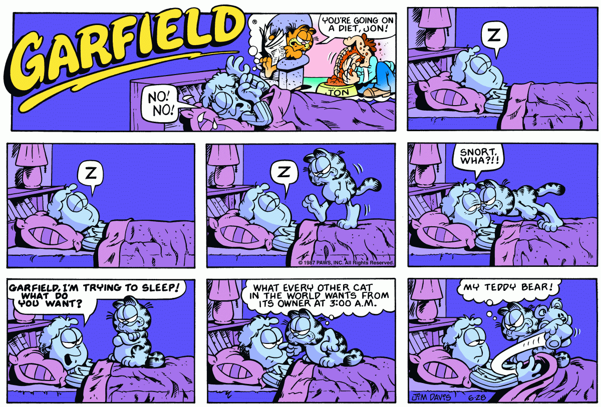 Garfield, June 28, 1987