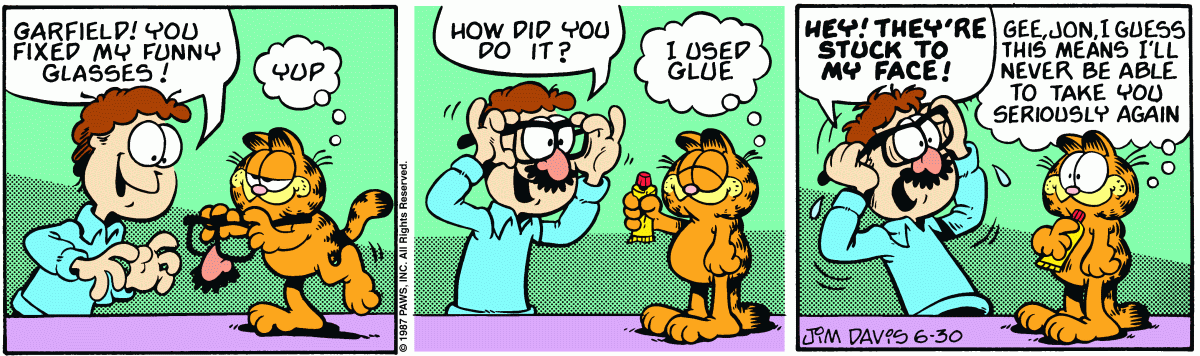 Garfield, June 30, 1987