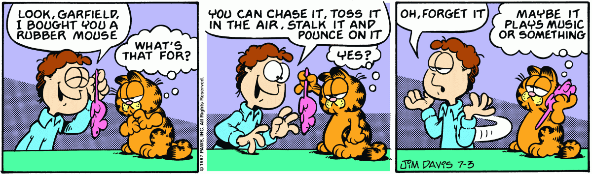 Garfield, July 3, 1987