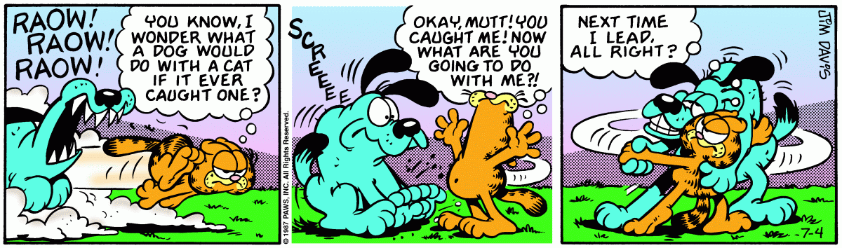 Garfield, July 4, 1987