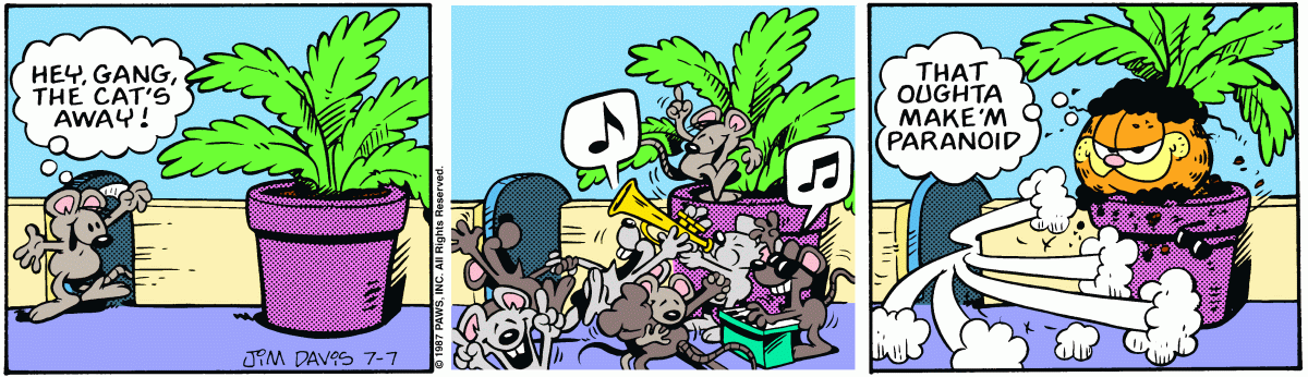 Garfield, July 7, 1987