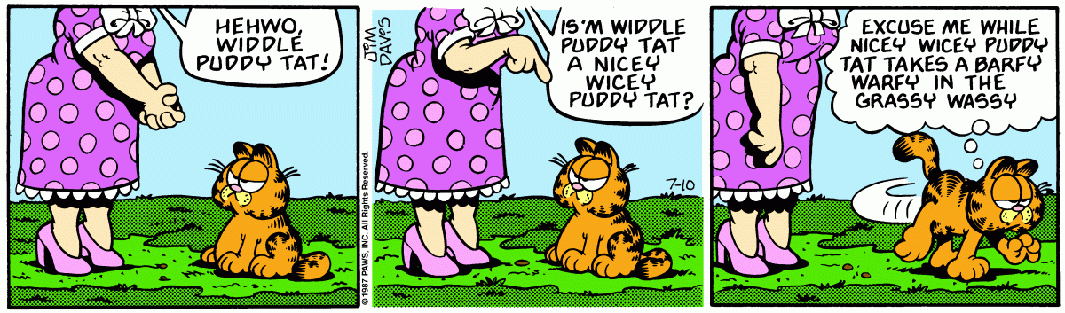 Garfield, July 10, 1987