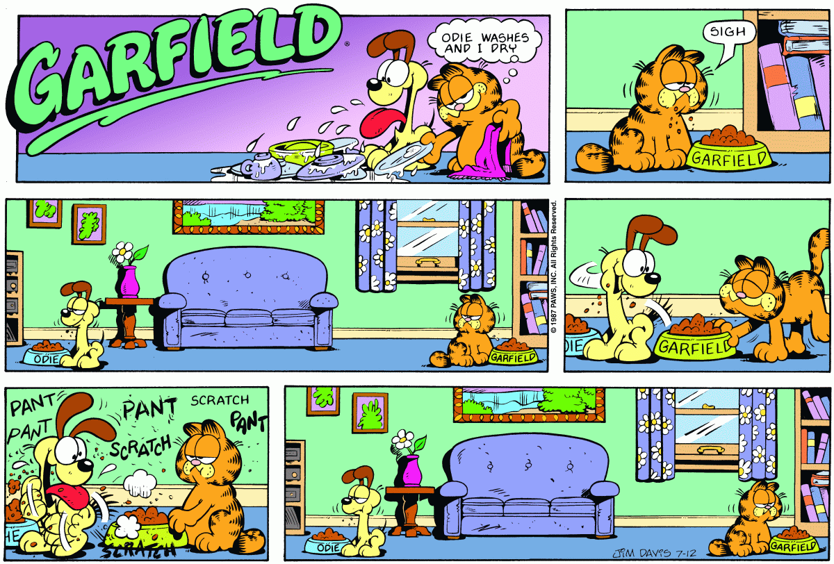 Garfield, July 12, 1987