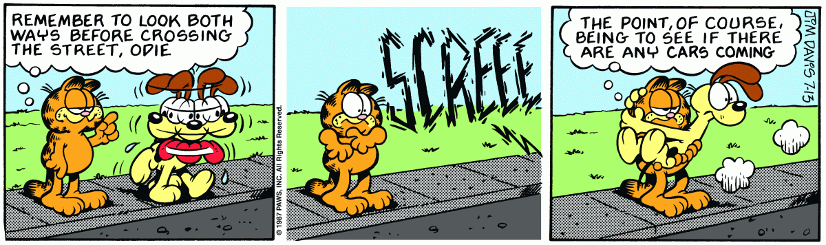 Garfield, July 13, 1987