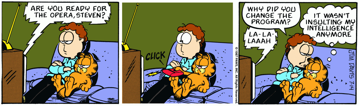 Garfield, July 14, 1987