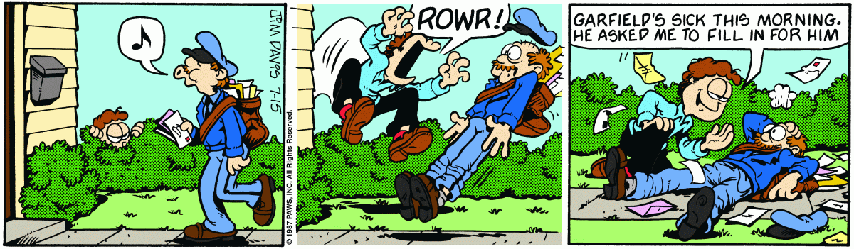 Garfield, July 15, 1987