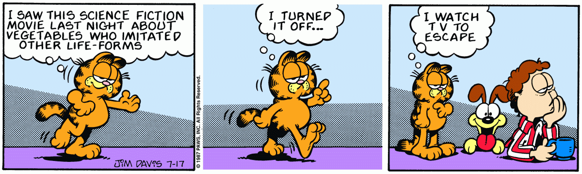 Garfield, July 17, 1987