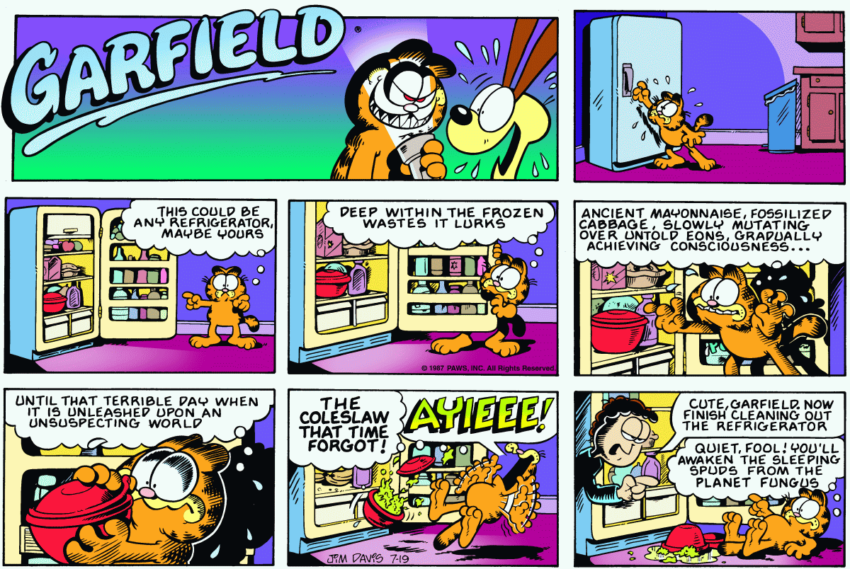 Garfield, July 19, 1987