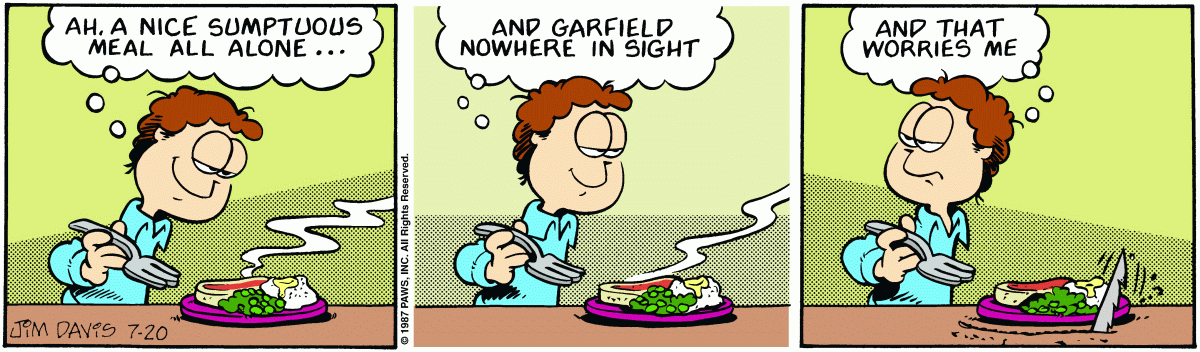 Garfield, July 20, 1987