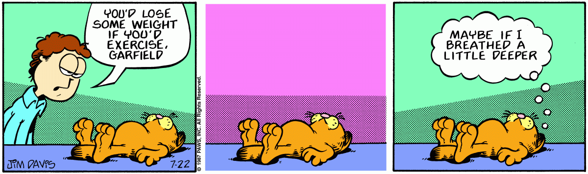 Garfield, July 22, 1987