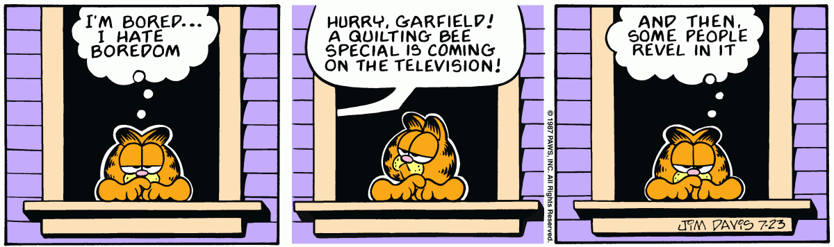 Garfield, July 23, 1987
