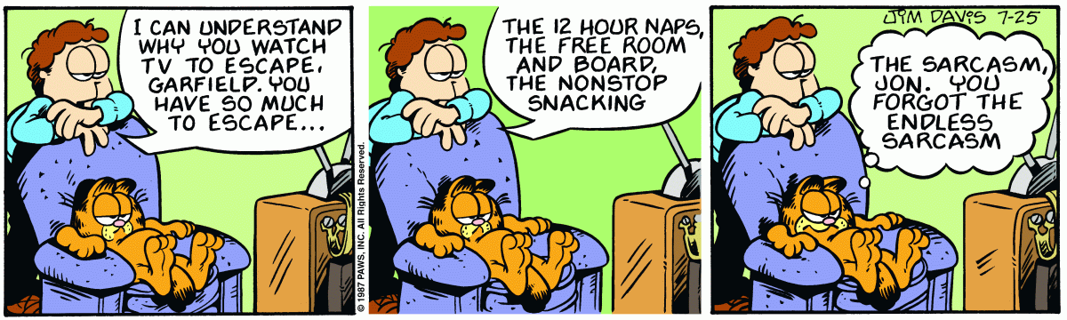 Garfield, July 25, 1987