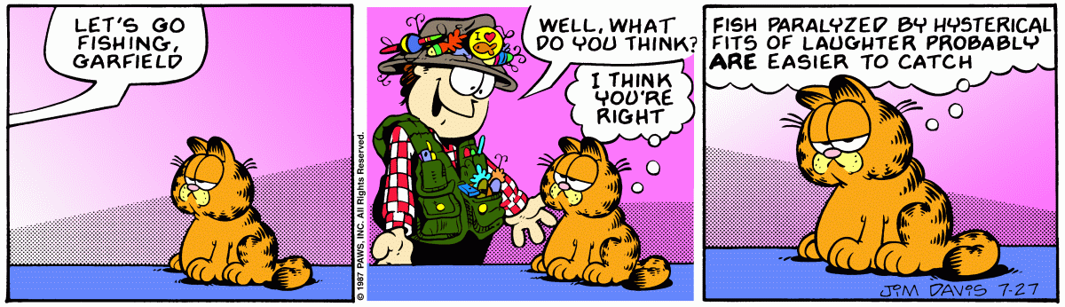 Garfield, July 27, 1987