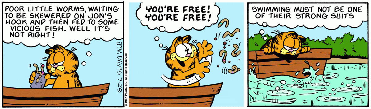 Garfield, July 29, 1987