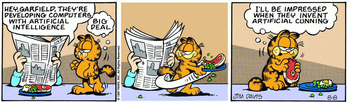 Garfield, August 8, 1987