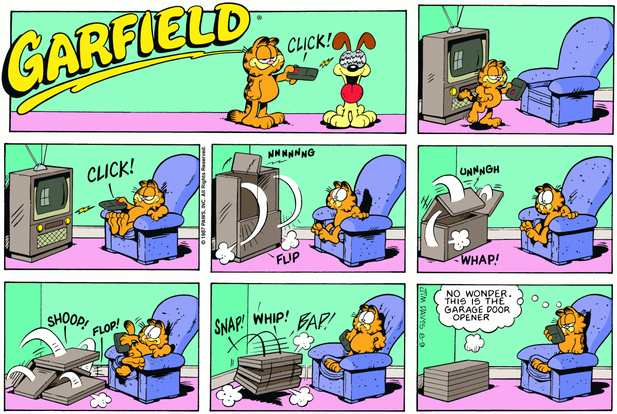 Garfield, August 9, 1987