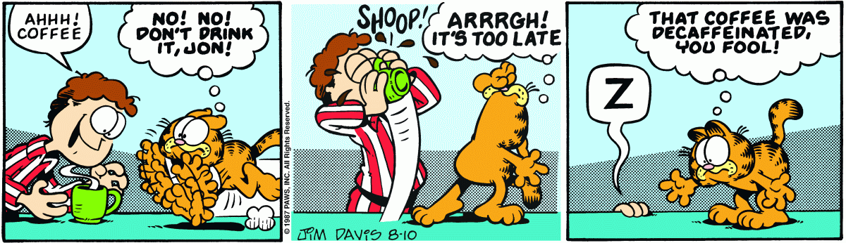 Garfield, August 10, 1987