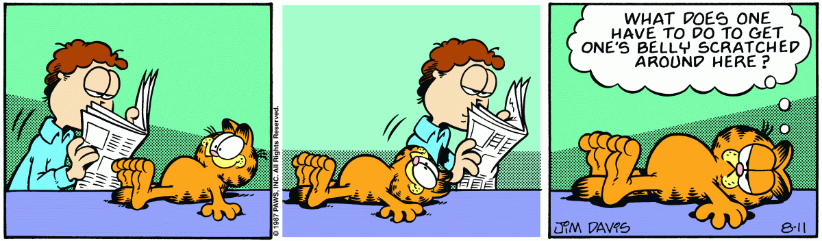 Garfield, August 11, 1987