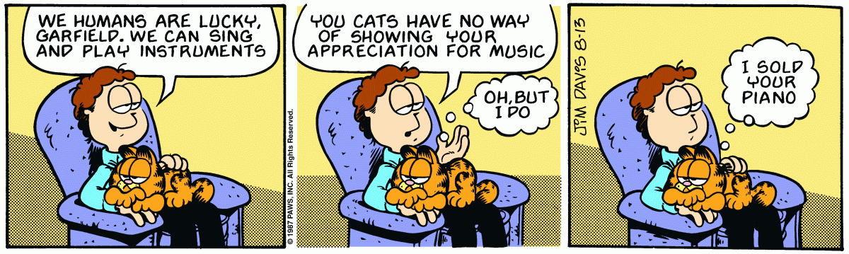 Garfield, August 13, 1987