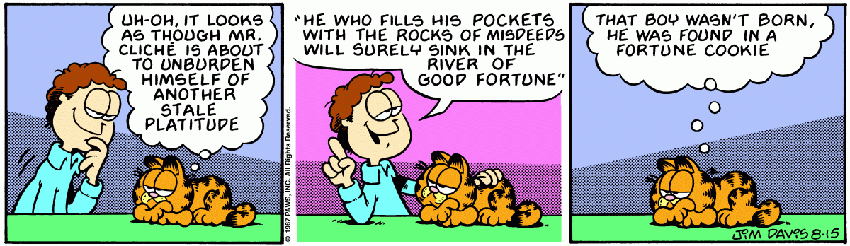 Garfield, August 15, 1987