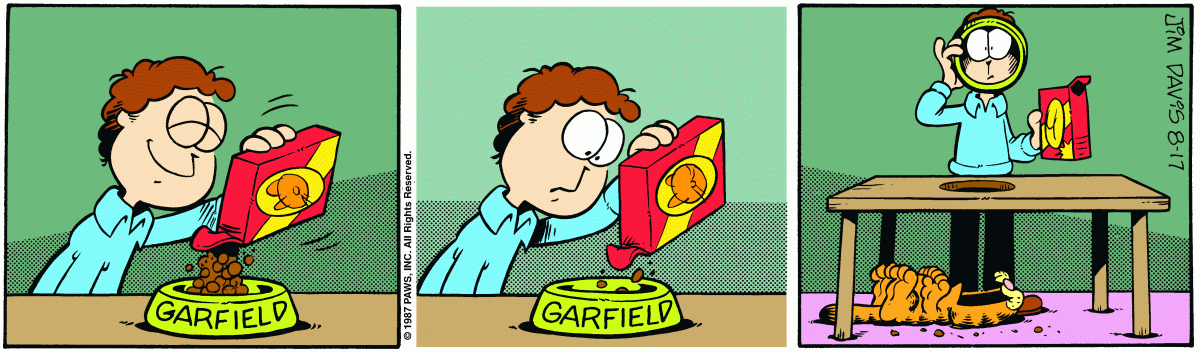 Garfield, August 17, 1987