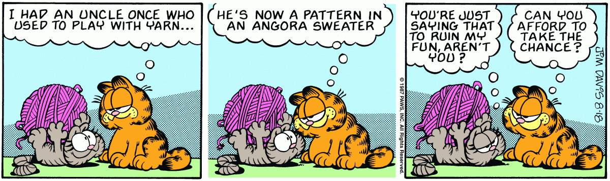 Garfield, August 18, 1987