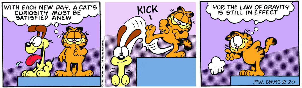 Garfield, August 20, 1987