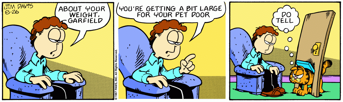Garfield, August 26, 1987