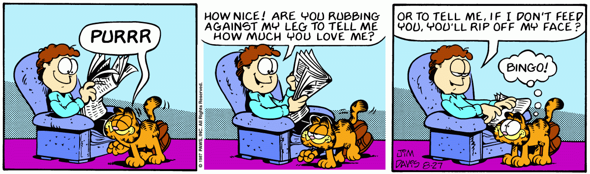 Garfield, August 27, 1987