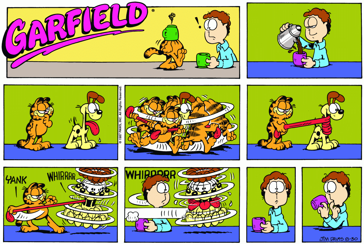Garfield, August 30, 1987