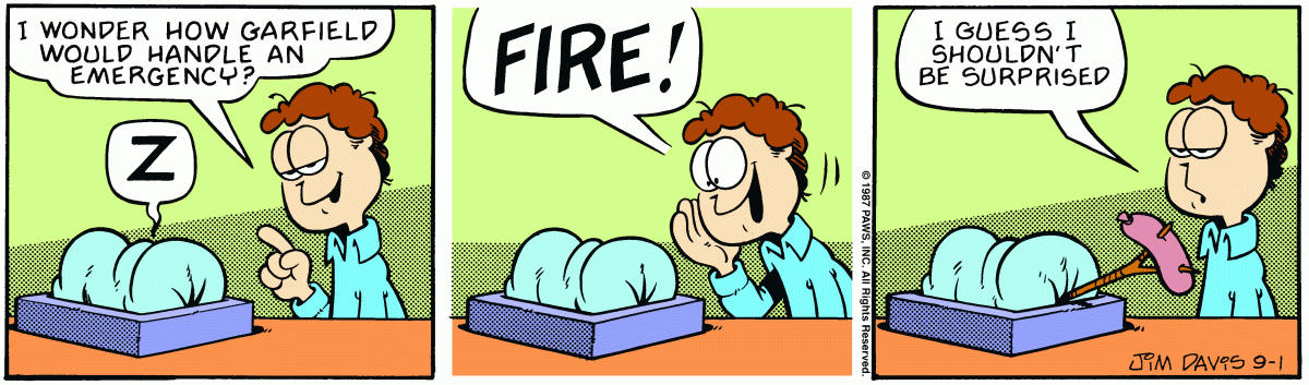 Garfield, September 1, 1987