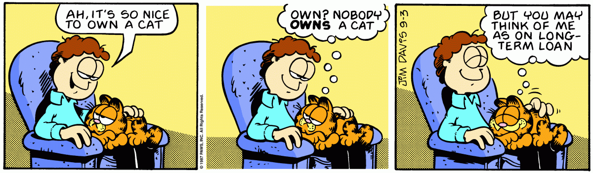 Garfield, September 3, 1987