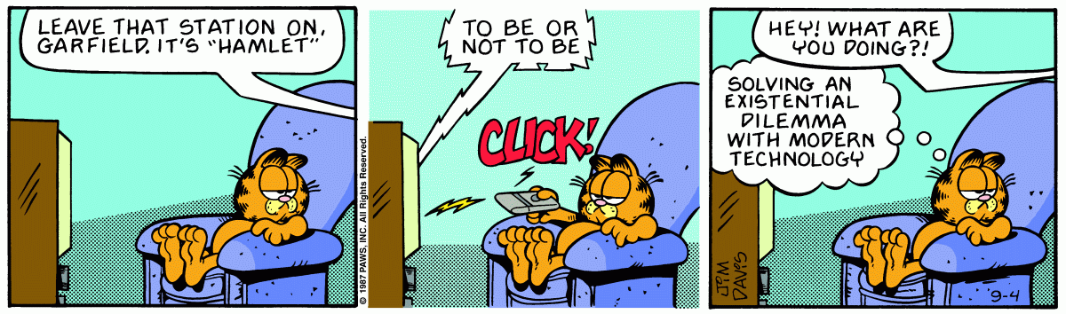 Garfield, September 4, 1987