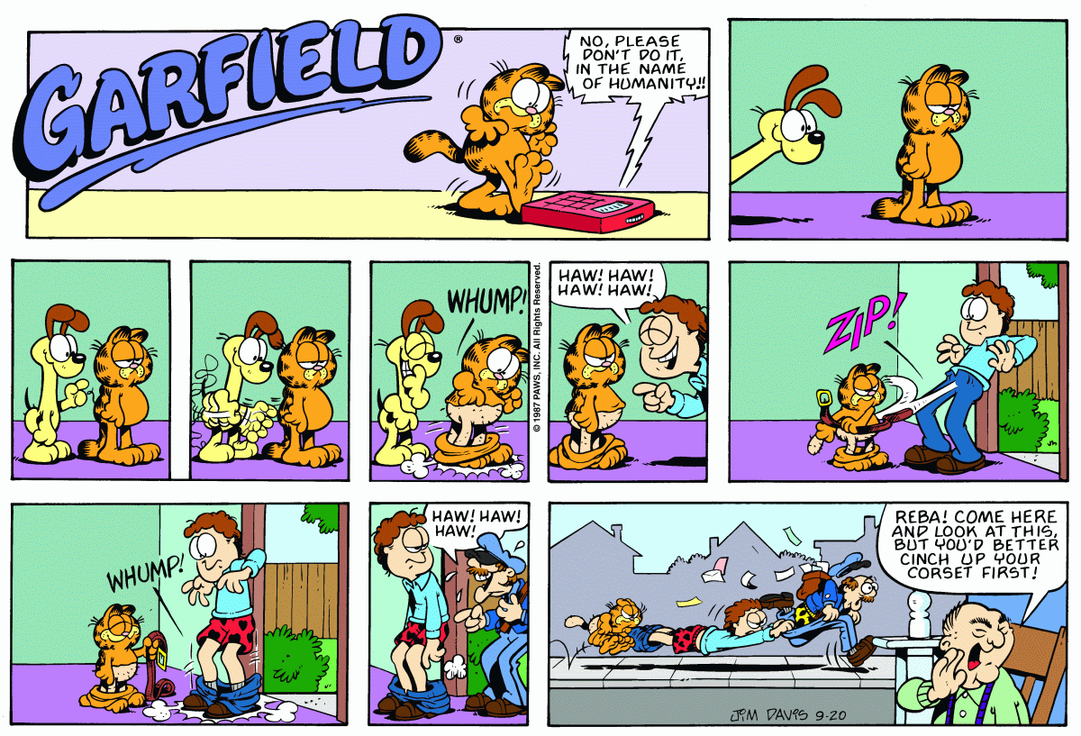 Garfield, September 20, 1987