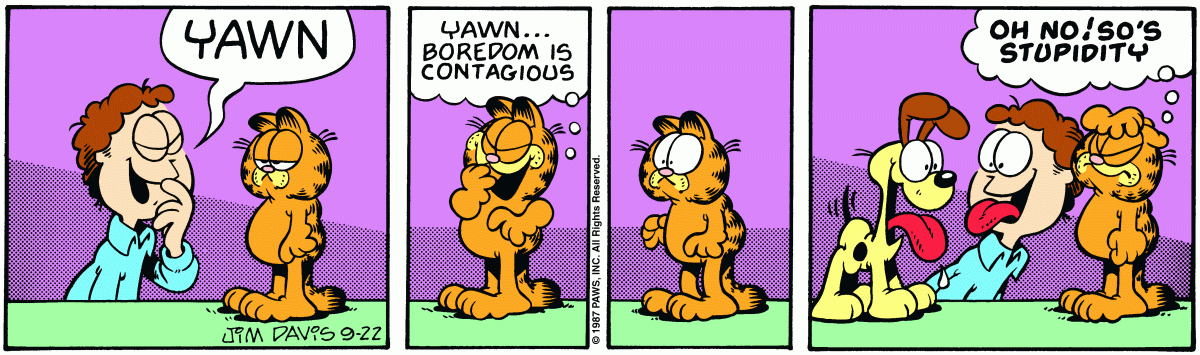 Garfield, September 22, 1987