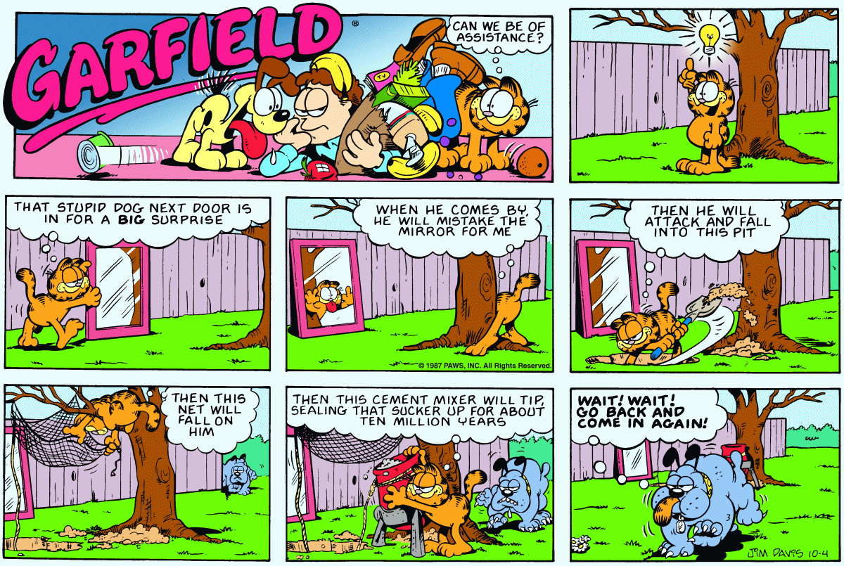 Garfield, October 4, 1987