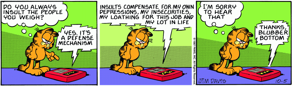 Garfield comic strip for Monday, October 5, 1987