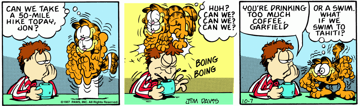 Garfield, October 7, 1987