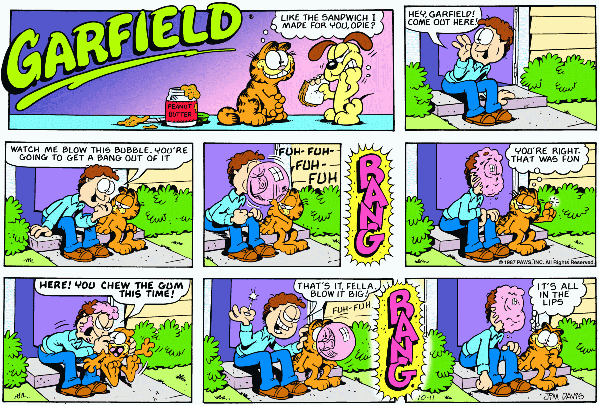 Garfield, October 11, 1987