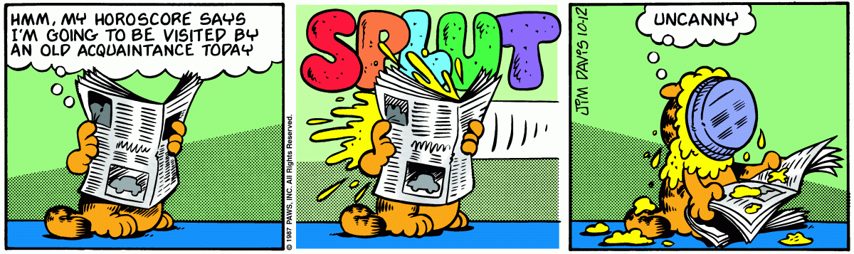 Garfield, October 12, 1987